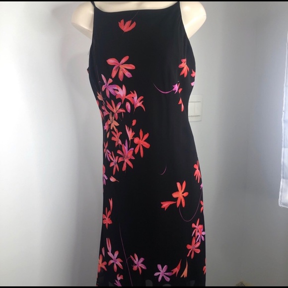 Jones New York Dresses & Skirts - 🌟JONES NEW YORK DRESS black floral sleeveless 14